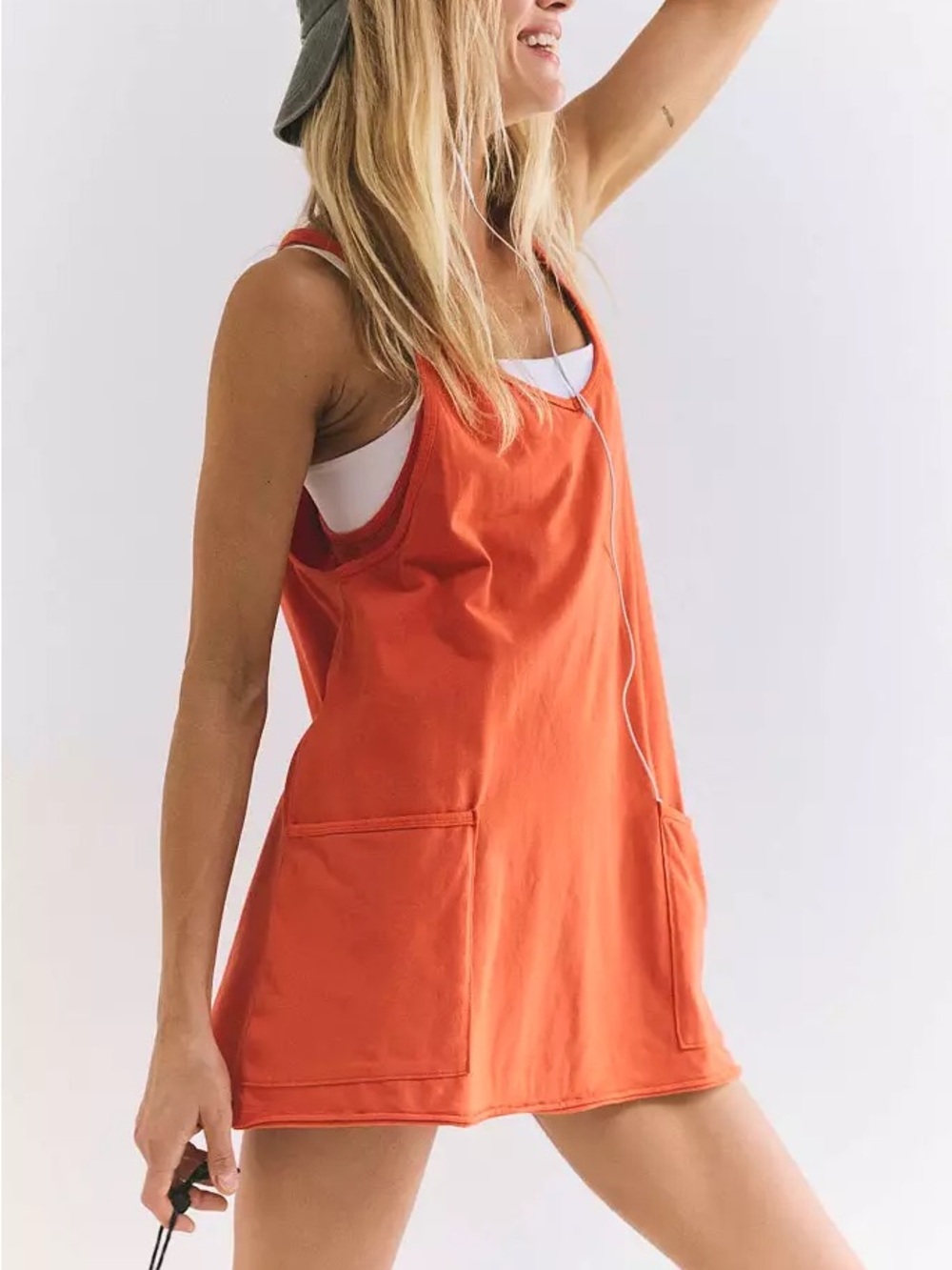Free People Hot Shot Mini Dress-Romper